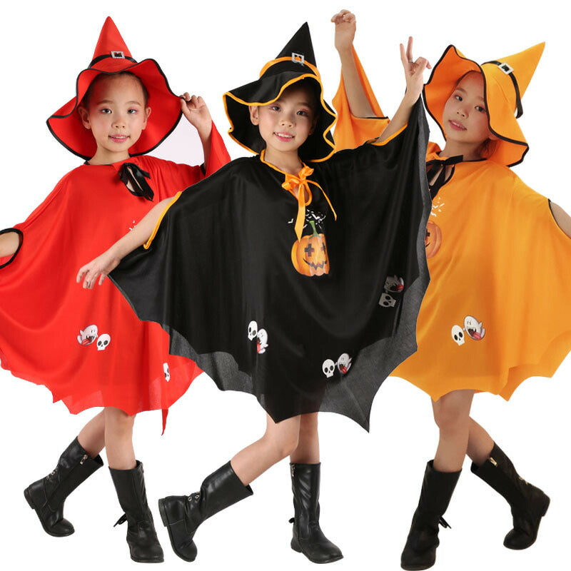 ハロウィン マント コスプレ 子供用 キッズ メンズ レディース 魔女 送料無料 魔法使い レッド 赤 オレンジ ブラック 黒 マジシャン パーティ ハロウィン衣装 学際 学芸会 手品 仮装 宴会 衣装 コスチューム 発表会 お遊戯会 幼稚園 小学校 グッズ