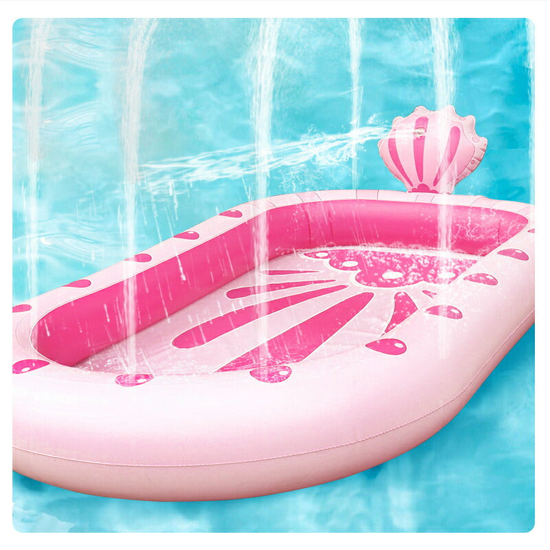 プール 子供プール 噴水プール おもちゃ ビニールプール 安全無毒無害 厚PVC 飛行機噴水プール 夏対策 噴水高度調節可能 子供用 ウォーター 夏の日 芝生遊 copysku-195