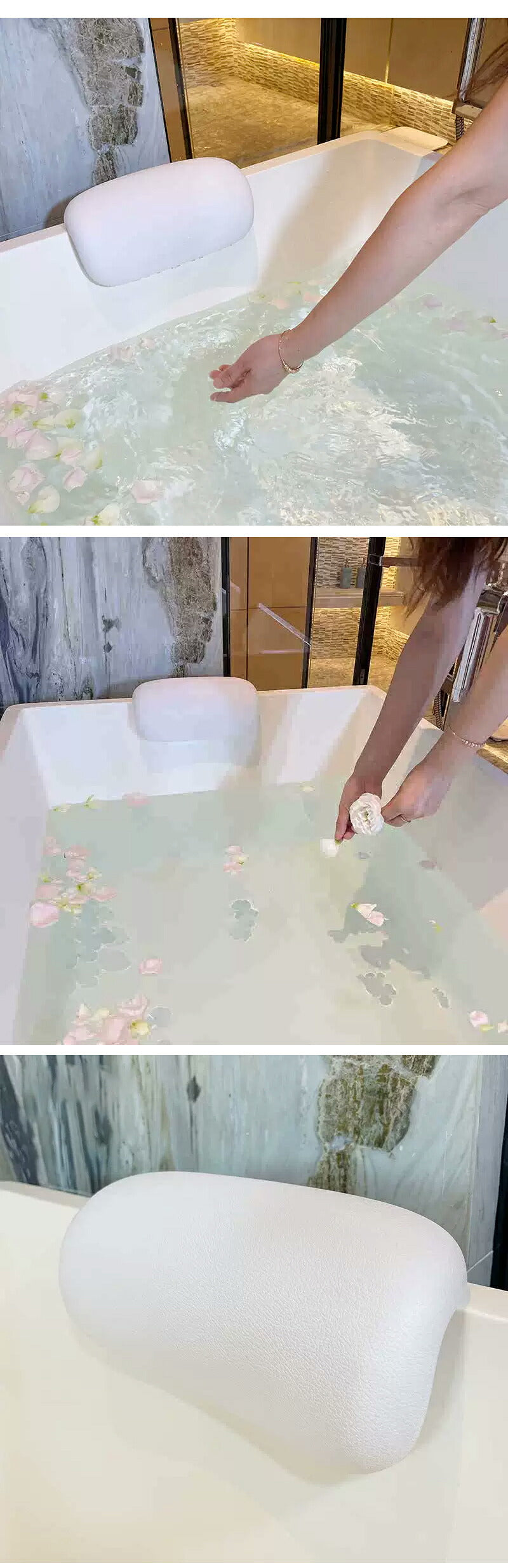 お風呂 枕 バスピロー まくら 肩こり 首こり バスタブ枕 浴槽枕 かため 硬め お風呂グッズ リラックス バスタブ バス 浴槽 風呂 送料無料