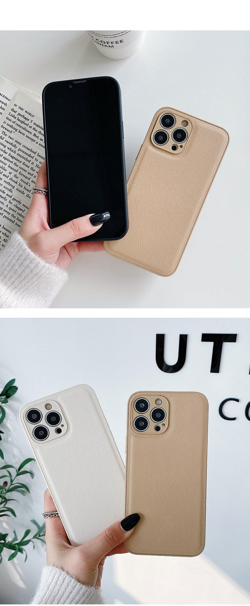 iPhone17 ケース iPhone17Pro iPhone16 iPhone15 iPhone14 iPhone14Pro iPhone14ProMax iPhone13 対応 スマホケース 耐衝撃 レザー シンプル 韓国風 可愛い 黒 iPhoneケース 15Pro対応 アイフォンケース