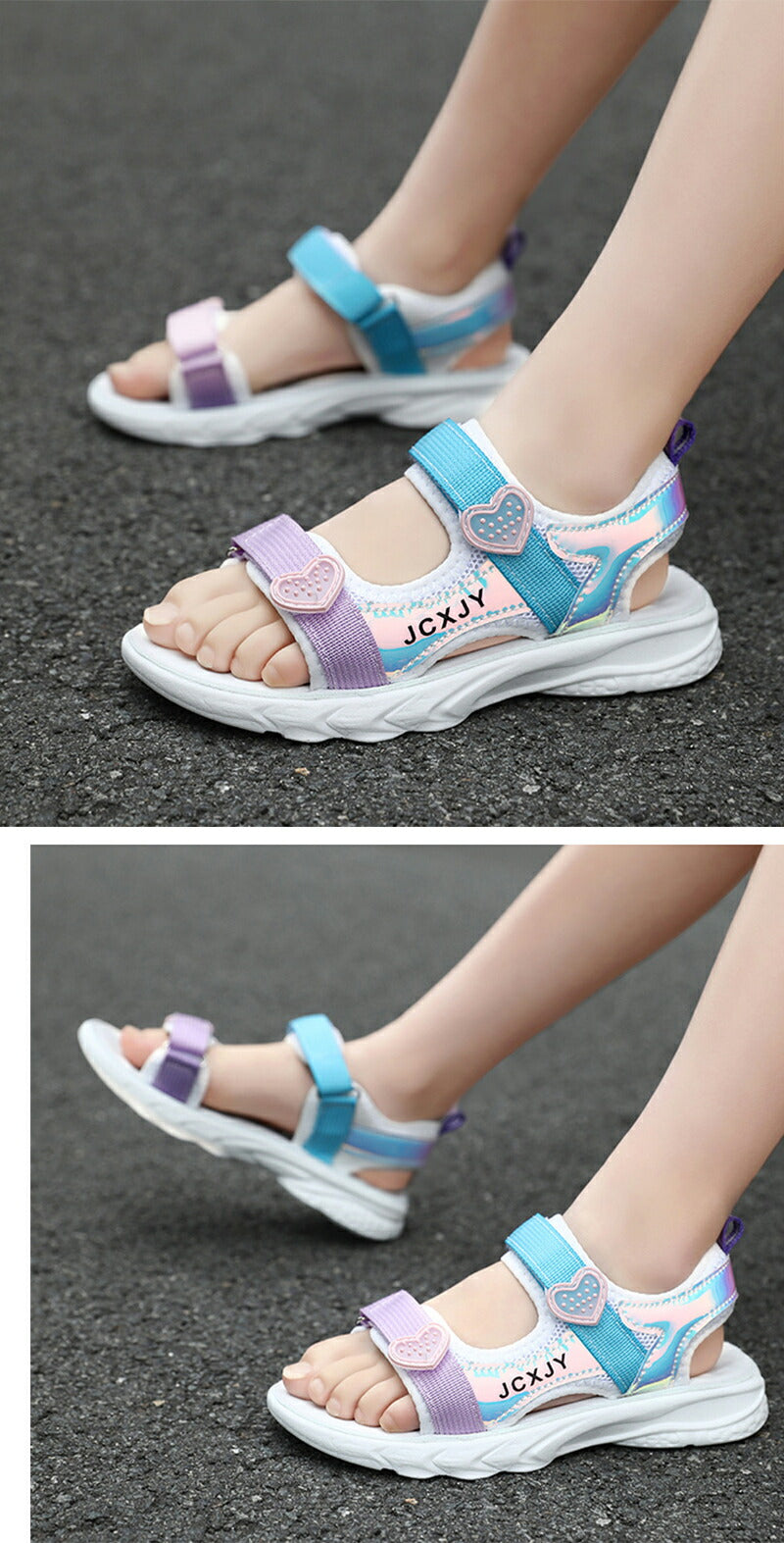 サンダル キッズ 女の子 ビーチサンダル 子供 つま先あり 軽量 子ども 18cm 19cm 20cm 21cm 22cm 23cm 24cm 25cm キッズサンダル スポーツサンダルジュニア 履きやすい スポーツ 滑りにくい こども 子供靴 マジックテープ 面ファスナー スポーツサンダル 赤ちゃん 脱げない
