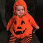 ロンパース ベビー ベビーロンパース かぼちゃ カボチャ 男の子 女の子 ハロウィン かぼちゃロンパース 仮装 コスチューム ベビーコスチューム 秋 冬 ベロア 70 80 90 写真撮影 ファッション ノースリーブ かわいい 人気 新作 おしゃれ