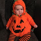【最後の在庫処分】ロンパース ベビー ベビーロンパース かぼちゃ カボチャ 男の子 女の子 ハロウィン かぼちゃロンパース 仮装 コスチューム ベビーコスチューngy-1-cp
