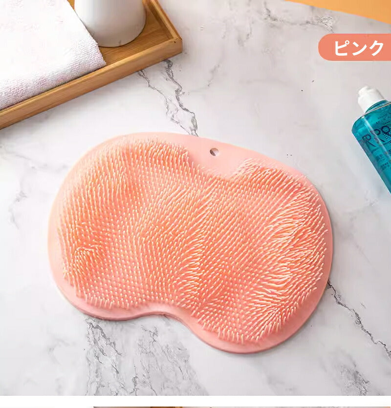 フットブラシ 足臭 足裏ケア お風呂 柔らか 足洗い フット 背中ケア ブラシ マット 足洗用 足洗マット シリコン 爪ブラシ 足洗いマット 足裏ブラシ フットケア 足洗いブラシ 角質ケア 足くさい 水虫 足裏 足裏洗い 吸盤付き 背中ブラシ