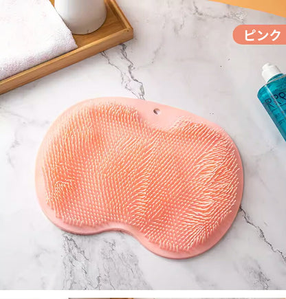 フットブラシ 足臭 足裏ケア お風呂 柔らか 足洗い フット 背中ケア ブラシ マット 足洗用 足洗マット シリコン 爪ブラシ 足洗いマット 足裏ブラシ フットケア 足洗いブラシ 角質ケア 足くさい 水虫 足裏 足裏洗い 吸盤付き 背中ブラシ