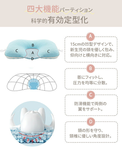 ベビー枕 赤ちゃん 枕 まくら 絶壁防止 ベビー用品 三面調節 通気性抜群 丸洗い 吐き戻し防止 新生児 向き癖防止 洗える 高さ調節 子供 ベビーピロー 向き癖 丸い頭 ベビーまくら 通気 睡眠サポート 出産祝い 赤ちゃん枕 寝ハゲ対策