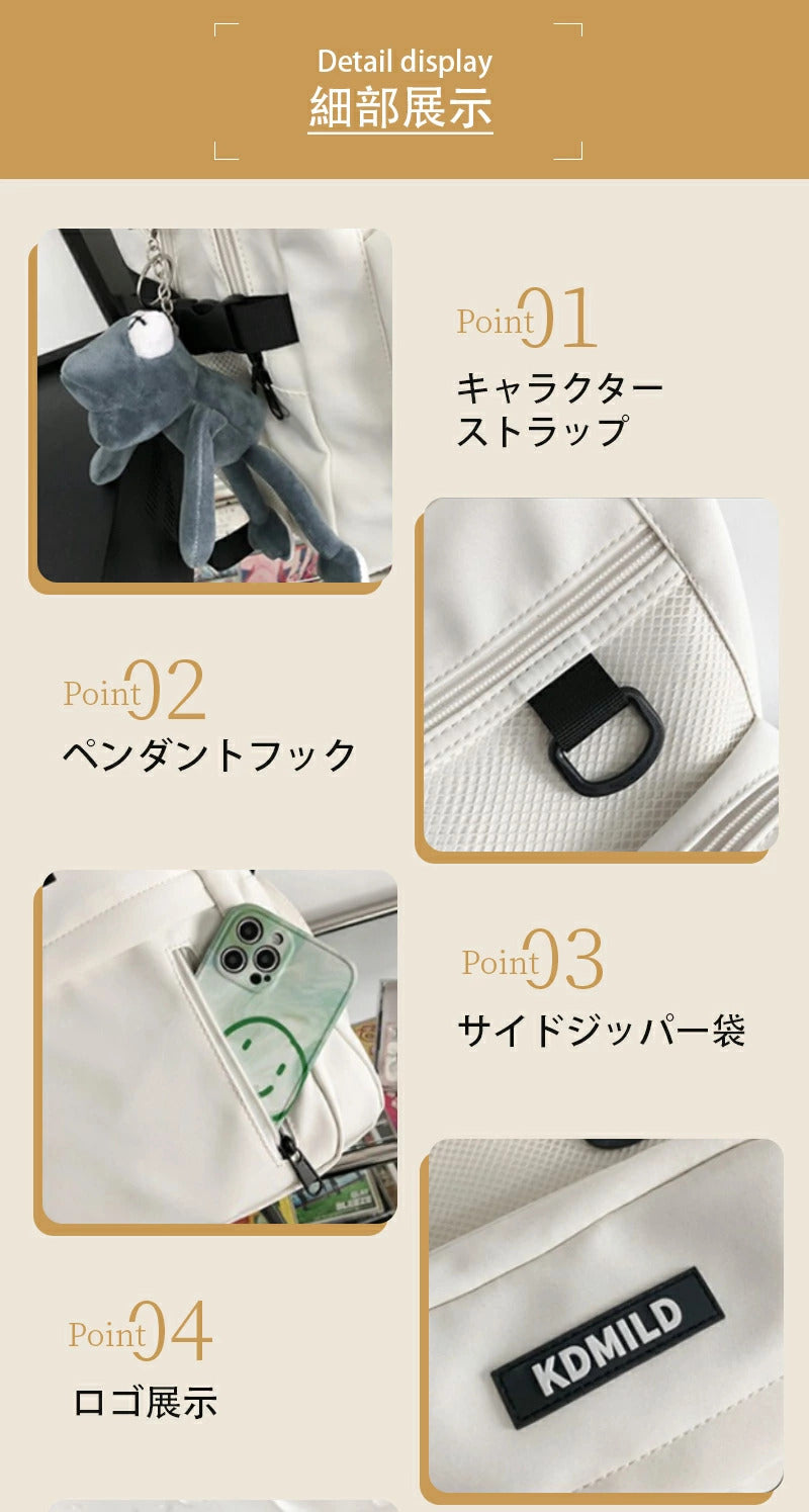 リュック リュックサック レディース バックパック メンズレディース ナイロン 大容量 軽量 撥水 A4 pc 2way ベルト付き 背面 ファスナー ポケットたくさん 男女兼用 通勤 通学 学生 高校生 スポーツ 人気 韓国  旅行 多機能 アウトドア 登山