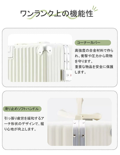 スーツケース Mサイズ キャリーケース キャリーバッグ 機内持ち込み トランクケース USBポート付き カップホルダー フレームタイプ  軽量 静音 24インチ 60L 大容量 5泊7日 出張 短途旅行 メンズ かわいい 旅行かばん  海外 卒業旅行