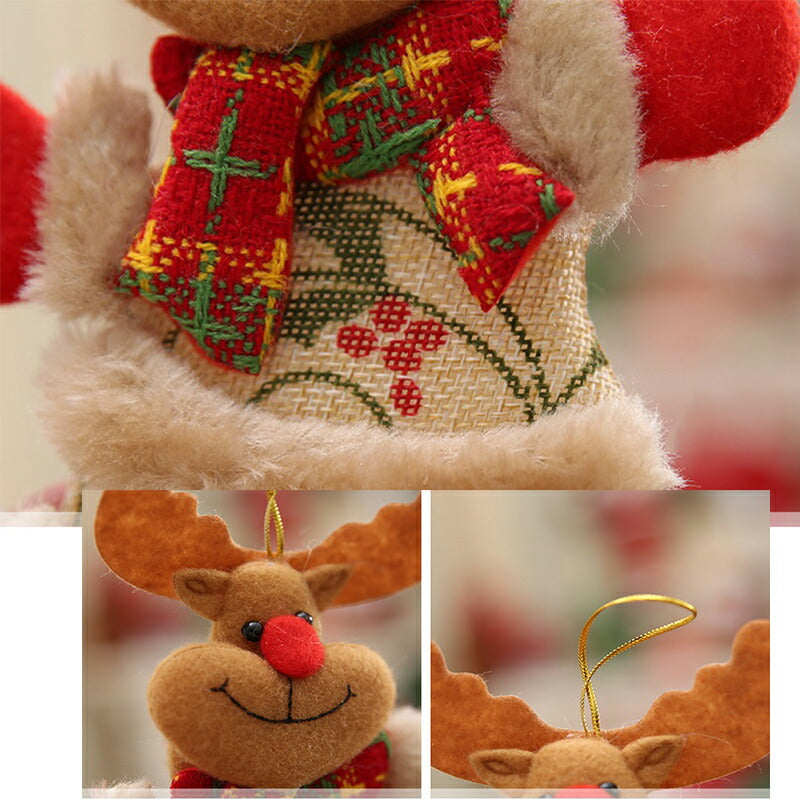 クリスマスオーナメント クリスマス 飾り 3type サンタ クリスマスツリー 飾り付け オーナメント 鈴 リース christmas ornaments 装飾christmas-001