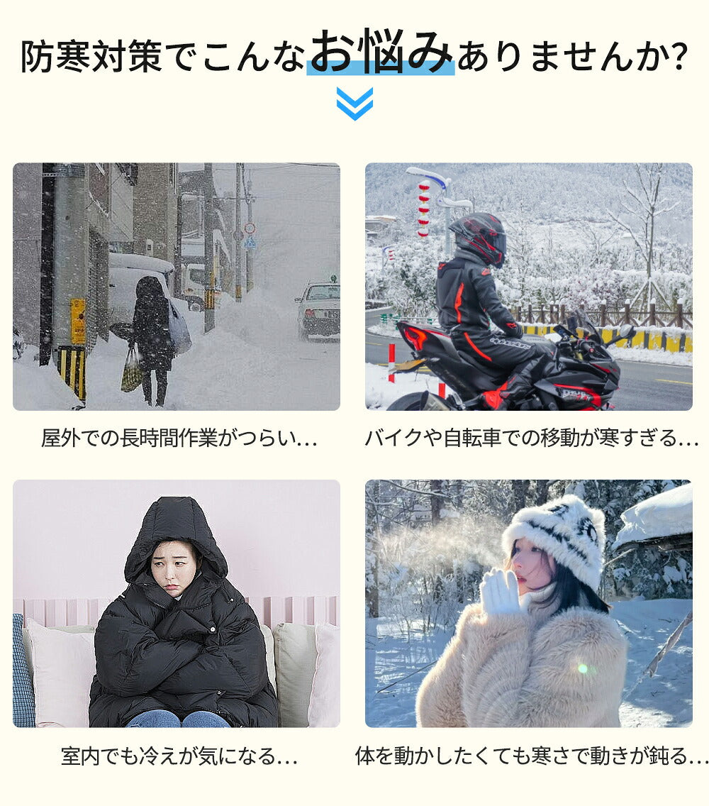 電熱ベスト ヒーターベスト 4箇所発熱 ヒートベスト バッテリー付き 3段階調整可能 温熱ベスト ほっと ベスト 電熱ウェア 発熱ベスト 加熱 電気ベスト 日本製カーボンヒーター USB給電 暖房ベスト ホットベスト ワークマン 日本製 繊維