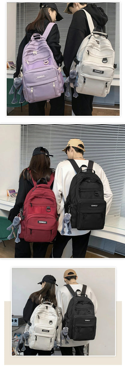 リュック リュックサック レディース バックパック メンズレディース ナイロン 大容量 軽量 撥水 A4 pc 2way ベルト付き 背面 ファスナー ポケットたくさん 男女兼用 通勤 通学 学生 高校生 スポーツ 人気 韓国  旅行 多機能 アウトドア 登山