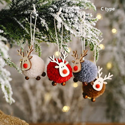 クリスマスオーナメント クリスマス 飾り 3type サンタ クリスマスツリー 飾り付け オーナメント 鈴 リース christmas ornaments 装飾 サンタクロース トナカイ 雪だるま かわいい 北欧 おしゃれ ガラス ボール アクセントに サンタクロース