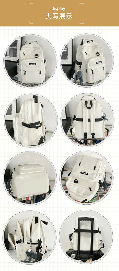 リュック リュックサック レディース バックパック メンズレディース ナイロン 大容量 軽量 撥水 A4 pc 2way ベルト付き 背面 ファスナー ポケットたくさん 男女兼用 通勤 通学 学生 高校生 スポーツ 人気 韓国  旅行 多機能 アウトドア 登山