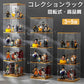 フィギュアケース 収納 回転式 コレクションラック 棚 ラック 収納 高品質 コレクションケース コレクション ボックス ケース ボックス クリアケース 透明展示ケース コレクションケース 組み立て式 透明 アクリル