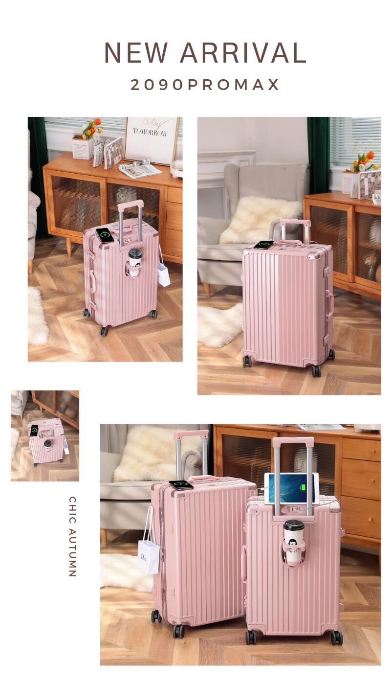 スーツケース 機内持ち込み USBポート付 カップホルダー キャリーバッグ レディース かわいい Sサイズ Mサイズ トランク 泊まる 超軽 TSAロック搭載 大容量 修学旅行 海外旅行 GOTOトラベル 国内旅行 ジッパーM