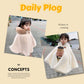 ポンチョ マント キッズ ベビー服 ふわふわ もこもこ 80～130cm ケープ 防寒 コート ショール アウター 秋冬 春 フード付き 羽織り 女の子 おしゃkidponcho-001