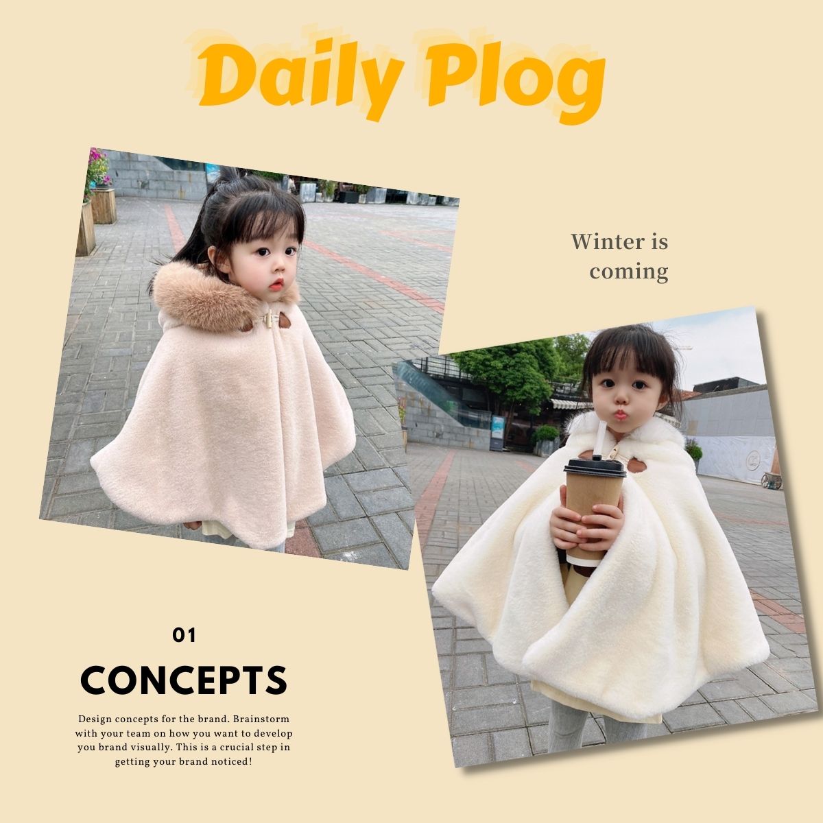ポンチョ マント キッズ ベビー服 ふわふわ もこもこ 80～130cm ケープ 防寒 コート ショール アウター 秋冬 春 フード付き 羽織り 女の子 おしゃkidponcho-001