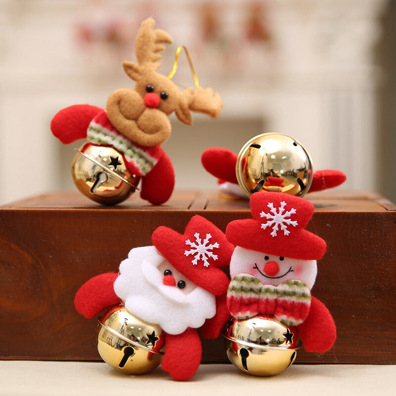 クリスマスオーナメント クリスマス 飾り 3type サンタ クリスマスツリー 飾り付け オーナメント 鈴 リース christmas ornaments 装飾christmas-001