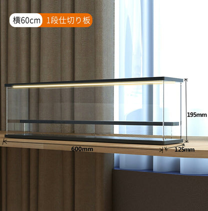 フィギュアケース LEDライト 収納 高品質 コレクションケース コレクション ボックス クリアケース 透明展示ケース 積み重ね可能 扉付き 組み立て式 透明 アクリル ケース コレクションケース コレクションボックス アクリルケース