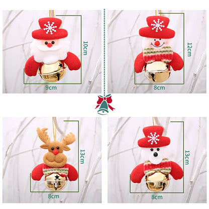 クリスマスオーナメント クリスマス 飾り 3type サンタ クリスマスツリー 飾り付け オーナメント 鈴 リース christmas ornaments 装飾 サンタクロース トナカイ 雪だるま かわいい 北欧 おしゃれ ガラス ボール アクセントに サンタクロース