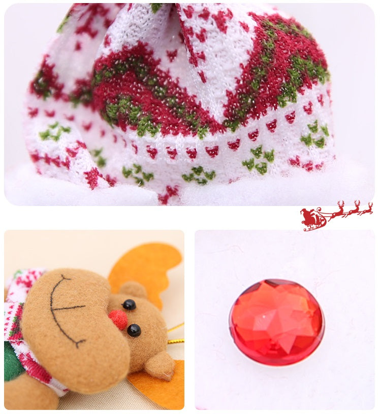 クリスマスオーナメント クリスマス 飾り 3type サンタ クリスマスツリー 飾り付け オーナメント 鈴 リース christmas ornaments 装飾christmas-001
