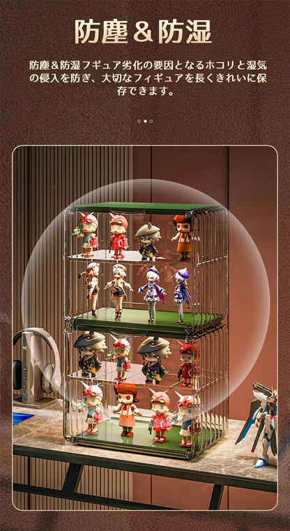 フィギュアケース 高品質 コレクションケース 収納 コレクション ボックス クリアケース 透明展示ケース 積み重ね可能 扉付き 組み立て式 透明 アクリル ケース ボックス コレクションケース コレクションボックス アクリルケース