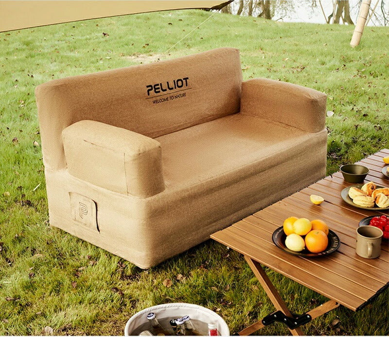 PELLIOT 正規品 エアーソファー エアポンプ付き キャンプ アウトドア エアーソファエアーベッド エアークッション 空気ソファ アウトドア ソファ エアクairsofa-001