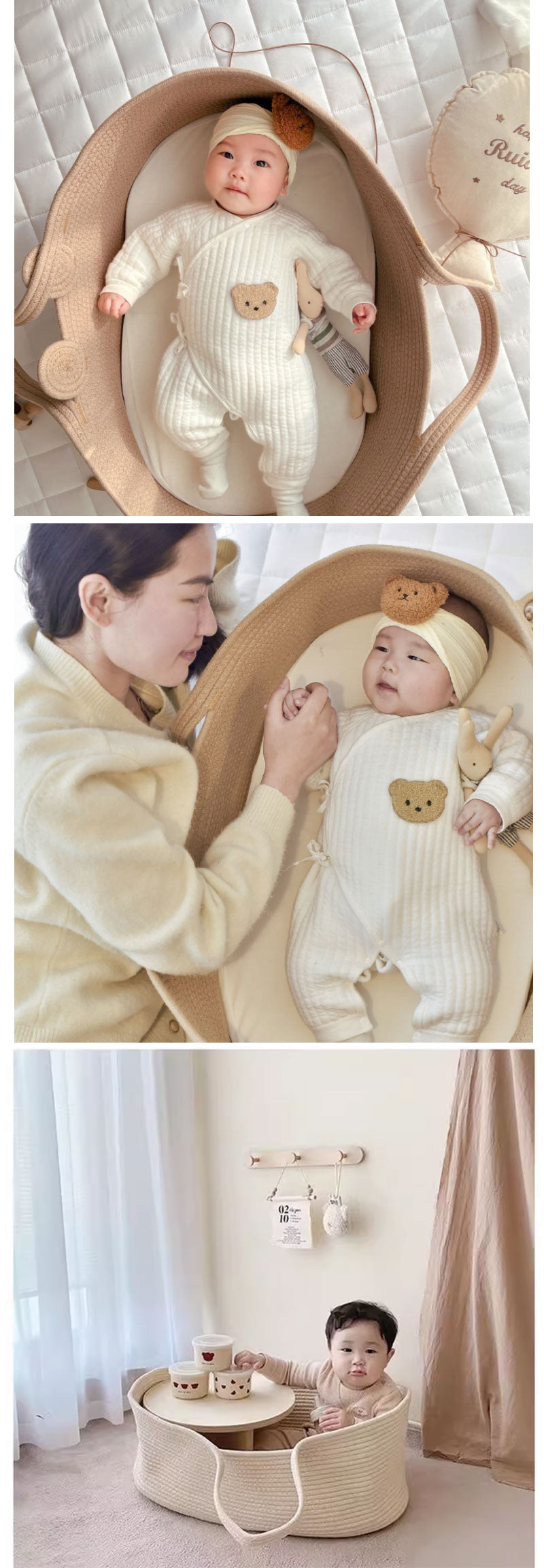 クーファン クーハン ベビーベッド ベビーキャリー ベビーバスケット 赤ちゃん用 乳幼児 ベビー 赤ちゃん 添い寝 お昼寝 寝返り防止 布団 持ち運び ゆりかご ベビー用品 ベッド おしゃれ