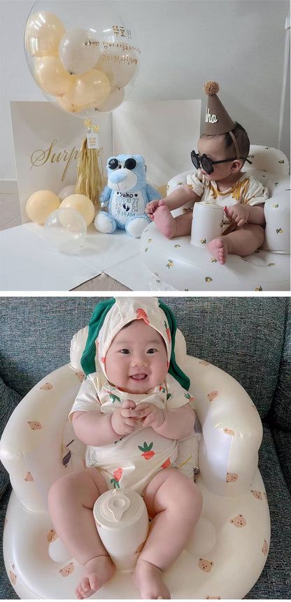椅子 ビニール 赤ちゃん ベビーチェア ベビーバス 赤ちゃん椅子 ベビー椅子 赤ちゃんチェア コンパクト ベビーソファ 軽量 ベビーソファー 折り畳み お座り練習 食事用 ベビーバスチェア 空気 旅行 沐浴 バス 収納 滑り止め 収納便利 かわいい ワンオペ 出産準備