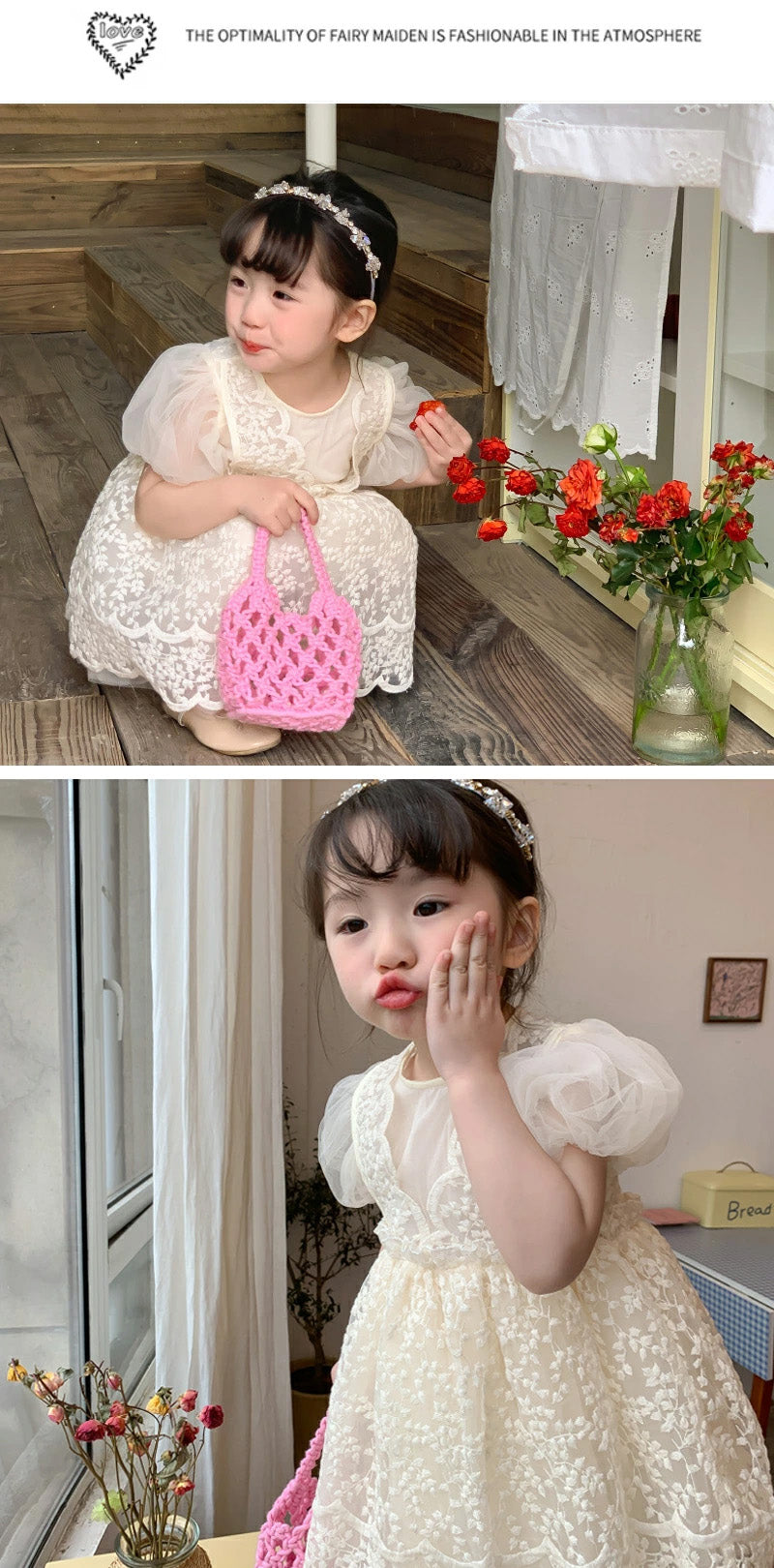 ベビードレス 長袖 半袖 セレモニードレス 女の子 ワンピース 結婚式 赤ちゃん 子供服 ロンパース レース ベージュ ベビー服 春 秋 フォーマル 膝丈 かわbabysgato-001