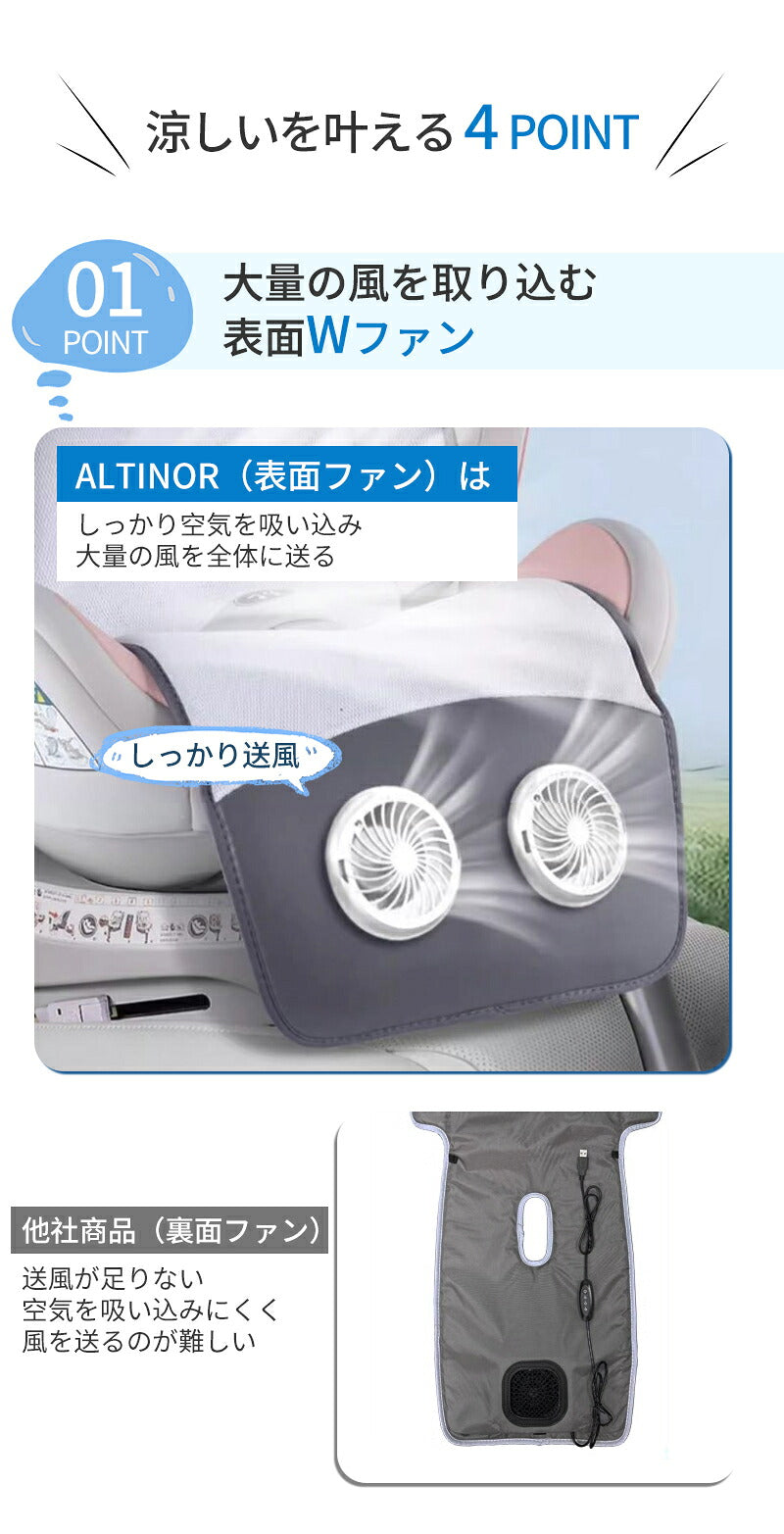 ベビーカー シート ファン 扇風機 チャイルドシート 暑さ対策 ドーナツ ロリポップ オレオ ファンシート クールシート 夏 赤ちゃん ファン付シート 保冷シート 保冷 保冷シート ひんやり 新生児 ベビーカー用  シート