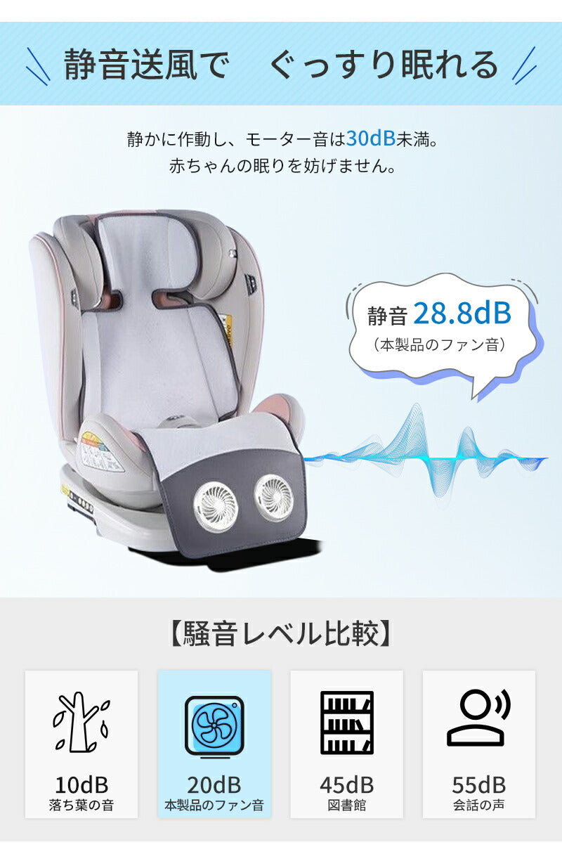 ベビーカー シート ファン 扇風機 チャイルドシート 暑さ対策 ドーナツ ロリポップ オレオ ファンシート クールシート 夏 赤ちゃん ファン付シート 保冷シート 保冷 保冷シート ひんやり 新生児 ベビーカー用  シート