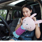 シートベルトクッション 子供 シートベルトカバー 車 ベルトカバー こども カバー シートベルト クッション 枕 ドライブ ぬいぐるみ 子供用 キャラクター 車用 首かっくん防止 旅行 洗える 取り外し可能カバー 安全 対策 お出かけ