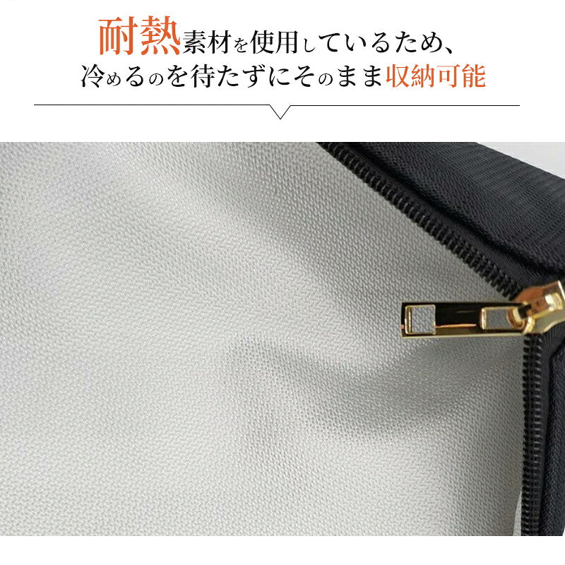 ヘアアイロンケース 収納 耐熱 300℃ ヘアアイロンポーチ 2Way 吊り下げ 携帯 ヘアアイロン収納 持ち運び おしゃれ 洗面台収納 旅行 収納 タオルハンガー ヘアアイロンホルダー 熱いまま コテ 撥水 ストレートアイロン カールアイロン
