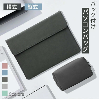 ノートパソコンバッグ 電源バッグ 防水 軽量 充電器ケーブル 13-16インチ Apple MacBook MacBook Air 13.6 15.3 ?Pro 13 14 15 16 iPad Pro 13 Air 13 11 Surface Pro 11 10 9 PCバッグ レザーケース 用収納バッグ 用保護ポーチ