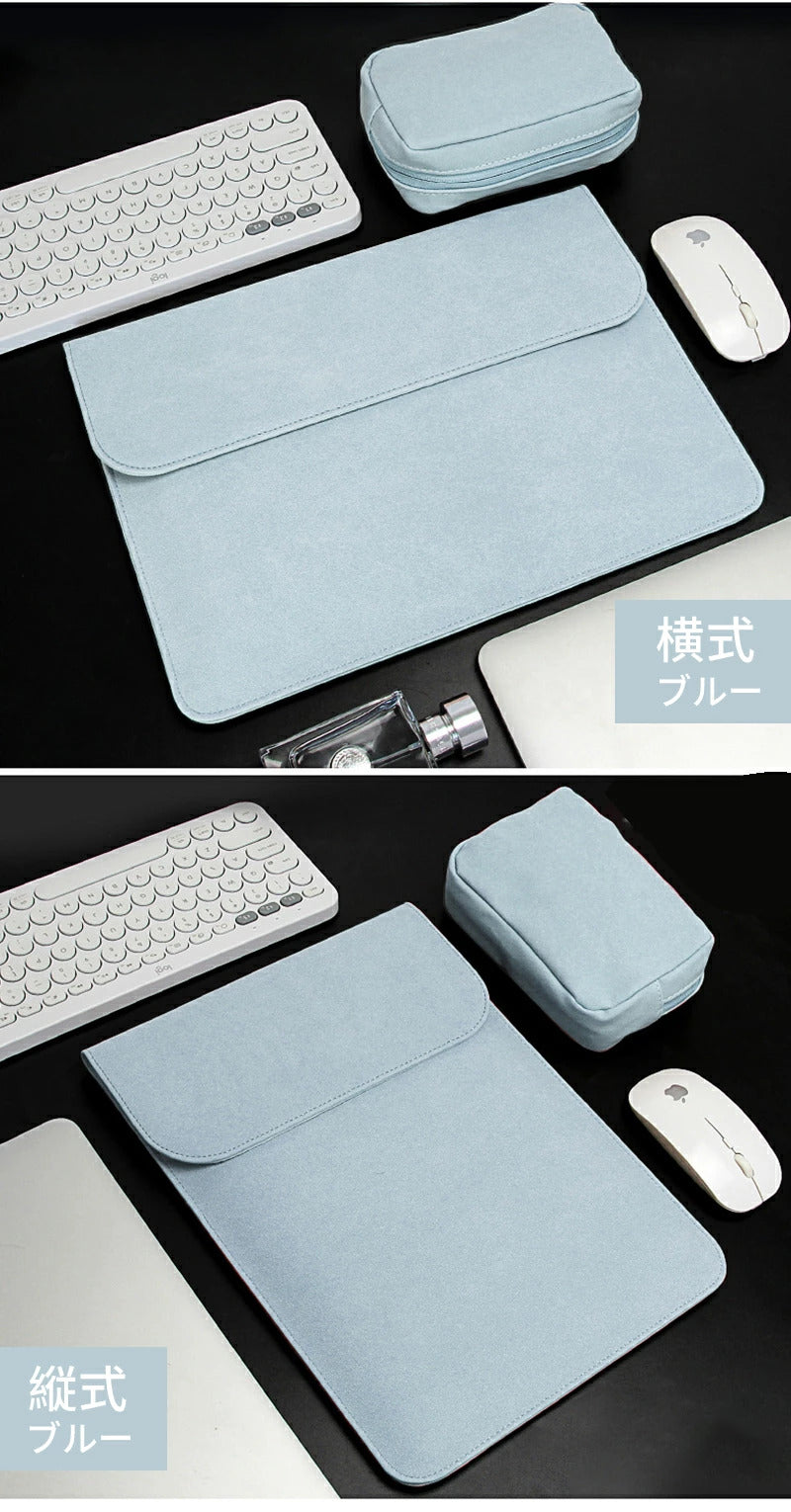 ノートパソコンバッグ 電源バッグ 防水 軽量 充電器ケーブル 13-16インチ Apple MacBook MacBook Air 13.6 15.3 ?Pro 13 14 15 16 iPad Pro 13 Air 13 11 Surface Pro 11 10 9 PCバッグ レザーケース 用収納バッグ 用保護ポーチ