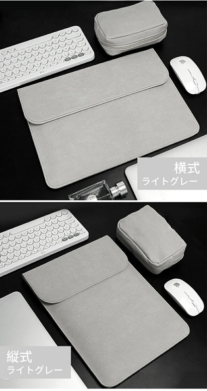 ノートパソコンバッグ 電源バッグ 防水 軽量 充電器ケーブル 13-16インチ Apple MacBook MacBook Air 13.6 15.3  Pro 13 14 15 16 iPad Pro 13 Air 13 11 Surface Pro 11 10 9 PCバッグ 用保護ポーチ レザーケース 用収納バッグ