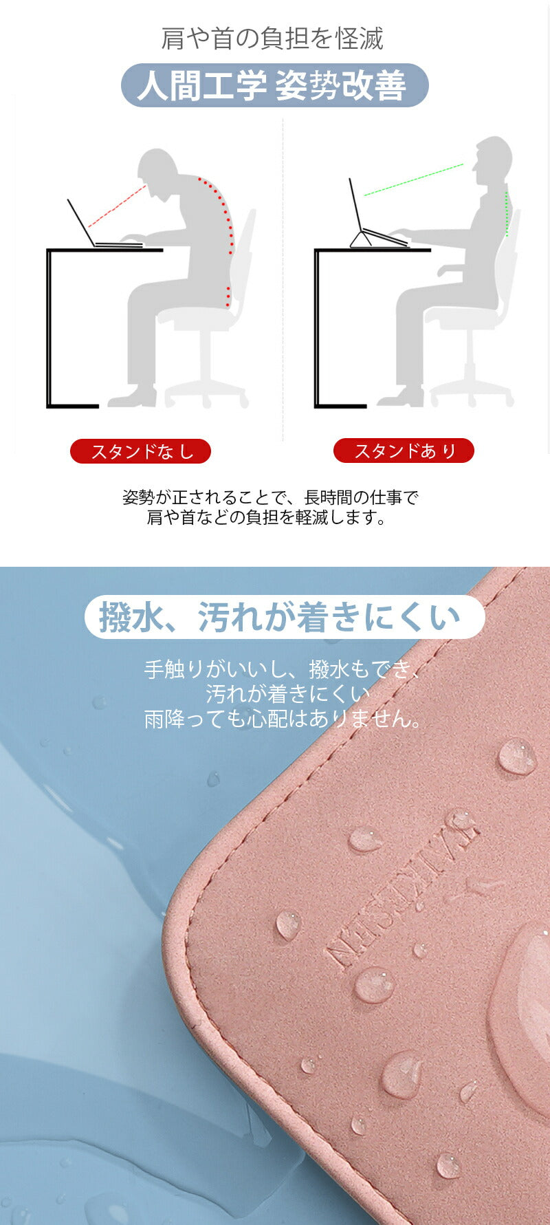 【クーポン利用で2980円★20日終了！】パソコンケース pcケース  パソコンカバー おしゃれ ノートパソコン ケース 14インチ 2IN1 スタンド macbag-2002