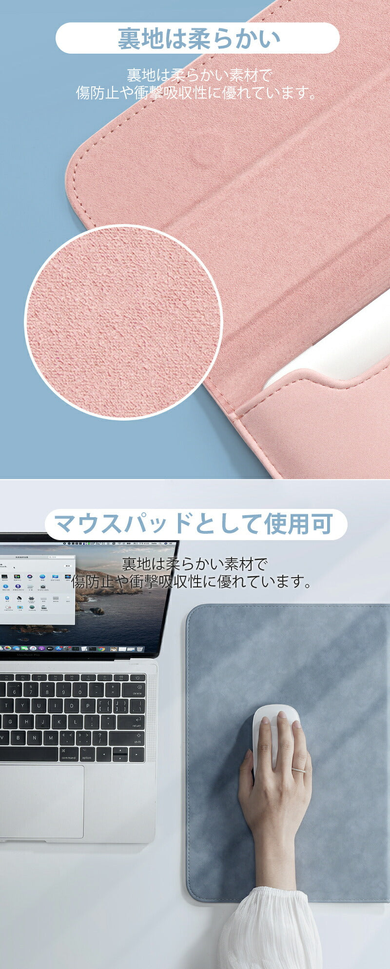 【クーポン利用で2980円★20日終了！】パソコンケース pcケース  パソコンカバー おしゃれ ノートパソコン ケース 14インチ 2IN1 スタンド macbag-2002