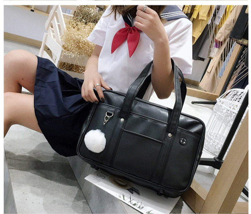 スクールバッグ 高校生 合皮 スクバ 中学生 女子高生 通学 レディース イヤホン穴付き 軽量 肩掛け 定番 A4 タブレットPC ポケット 制服 底鋲 自立  かわいい おしゃれ トートバッグ サブバッグ 入学祝 進学祝 卒業祝 プレゼント
