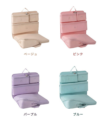 トラべルポーチ 6in1 吊り下げ 圧縮バッグ 撥水 キャリーオン可 仕分け 収納 ファスナー 送料無料 旅行 衣類 出張 服 国内旅行 海外旅行 パッキング 大容量 軽量 コンパクト トラベルポーチ 圧縮 洗面用具 収納ポーチ 旅行用圧縮袋 圧縮ポーチ 小物 整理 便利グッズ 収納袋