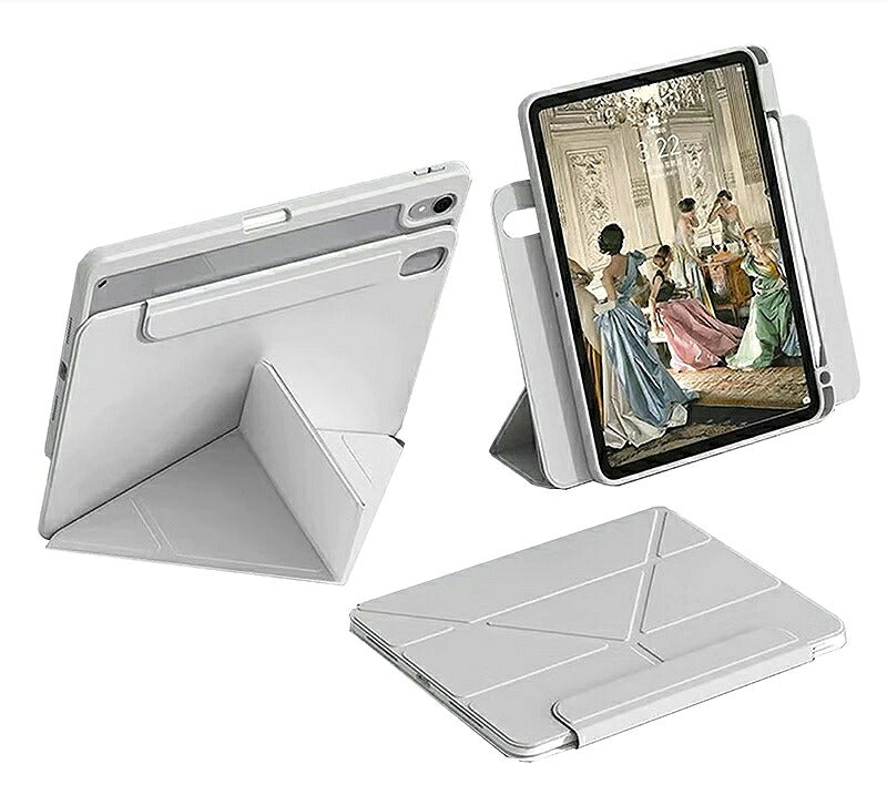 縦置きできる iPad ケース iPad A16 ケース ペン収納 背面クリア スタンド カバー 11インチ 10.9インチ 10.2インチ iPad Air M4 M3 M2 第10世代 第9世代 第8世代 第7世代 mini A17 Pro mini6 Pro11 Air5 Air4 Pro Air 13インチ M5 M4 ペンシル収納 ホルダー