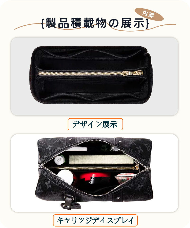 バッグインバッグ LV city keepall nano バッグインバッグ 収納力抜群 大容量 ポケット付き バッグ オーガナイザー 軽量 自立 形崩れ防止 baginbag-2413