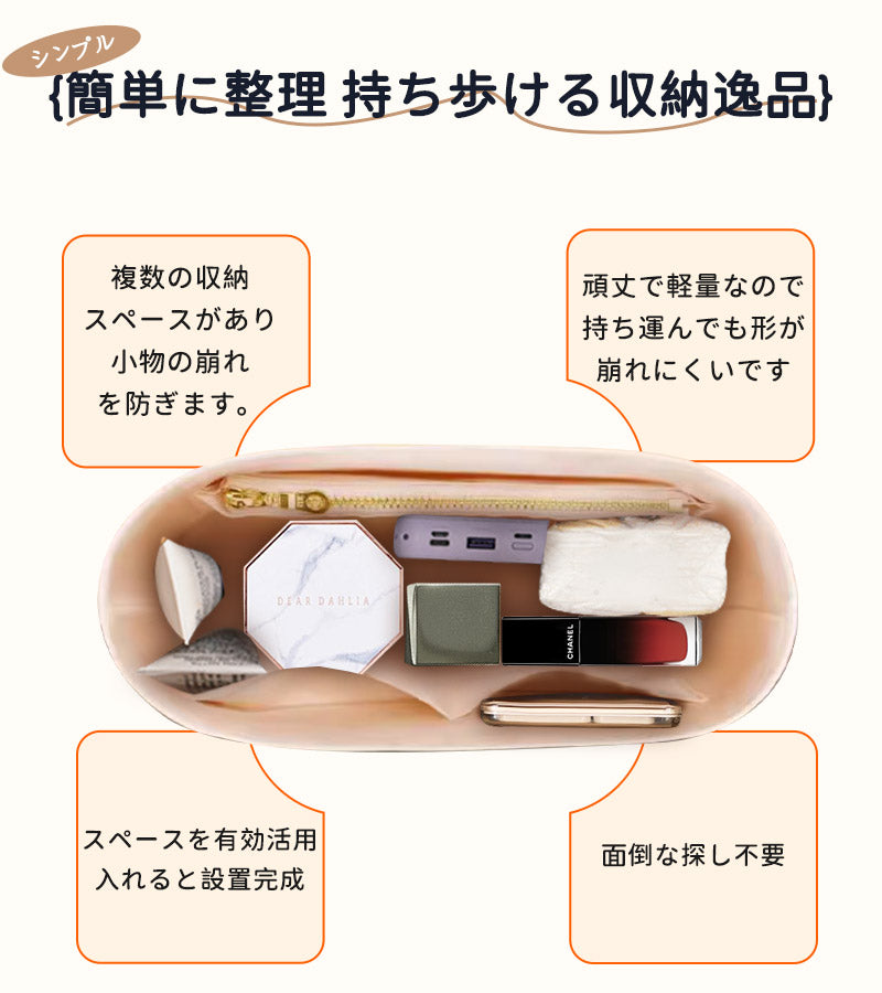 【クーポン利用で3782円★21日終了】バックインバック エムシーエム  MCM mini インナーバッグ おしゃれ ブランド オシャレ キューブバッグ レディbaginbag-2503