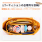 バックインバック ゴヤール goyard  ゴヤール用 インナーバッグ おしゃれ ブランド オシャレ キューブバッグ レディース バッグ オーガナイザー 小さめ 軽量 フェルト シンプル 大容量 自立 洗える 仕切り ファスナー ポケット付き