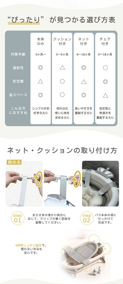 ベビーバス 折りたたみ 大きめ コンパクト シンク対応 折りたたみ式 バスタブ 浴槽 バス 収納便利 ベビー 赤ちゃん 新生児 乳幼児 沐浴 お風呂 洗い桶 ペットバス 犬 たらい 桶 バケツ 衣類 漬け置き スタンド タブ ベビー用品