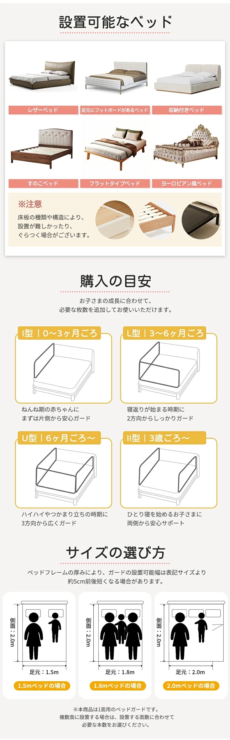 ベッドガード 赤ちゃん 転落防止 ベッドフェンス 子供 メッシュ ベビーベッドガード 添い寝 落下防止 ベビー ハイタイプ ベットガード 子ども ネジなし サイドガード キッズ 取付簡単 ベビーガード 安全 ベッド 組立簡単 柵 出産祝い フェンス 転落 ガード 防止