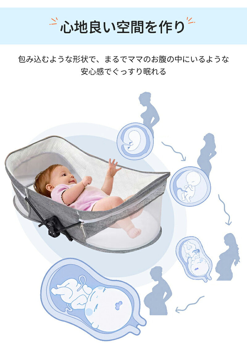 ベビーベッド 赤ちゃん ベッドインベッド ベビー コンパクト 折りたたみ 転落防止 新生児 持ち運び 添い寝 軽量 洗濯可能 寝返り防止 折りたたみ式 布団 ベッドイン 寝返り防止クッション 折りたたみ式 添い寝 ベッド 長く使える 出産祝い ギフト 女の子 男の子 可愛い