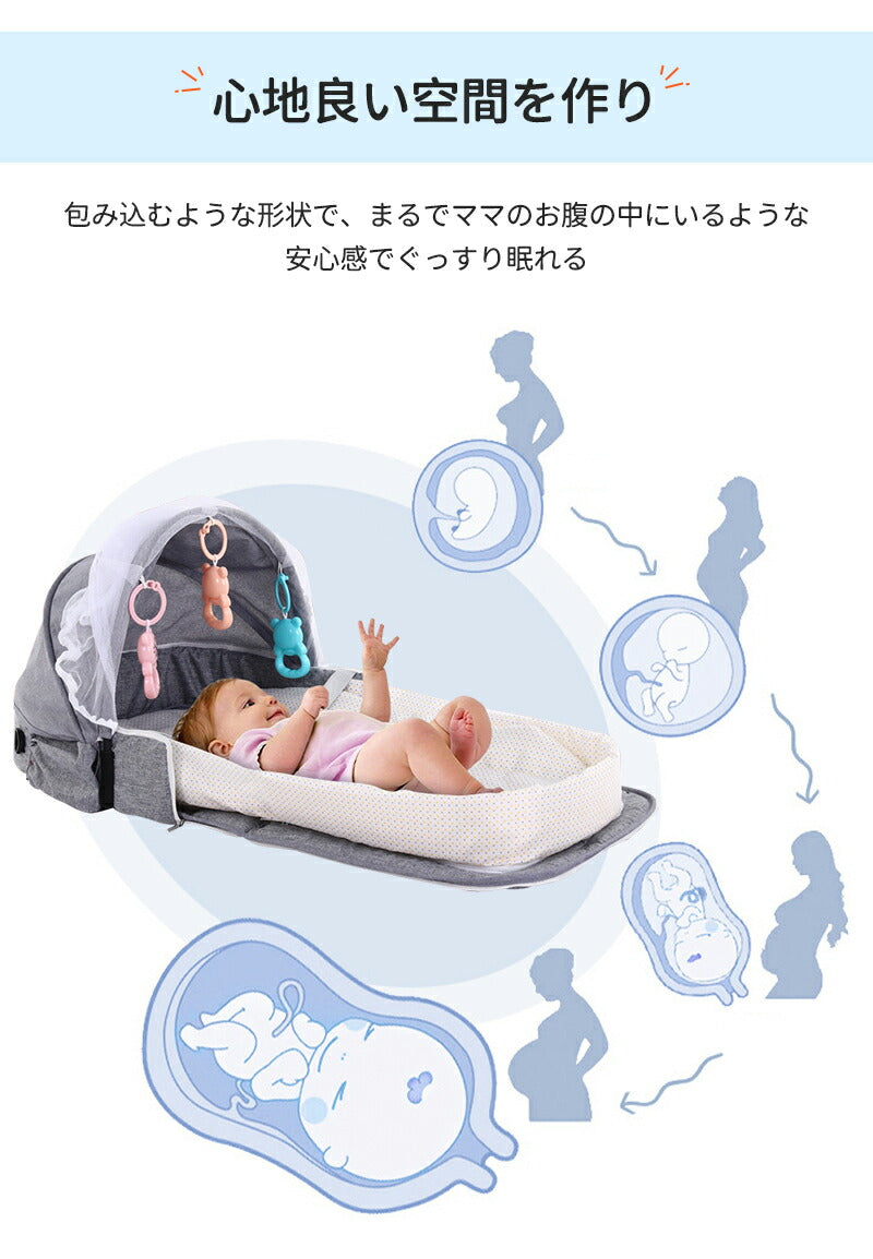 ベビーベッド 赤ちゃん ベッドインベッド ベビー コンパクト 折りたたみ 転落防止 新生児 持ち運び 添い寝 軽量 洗濯可能 寝返り防止 折りたたみ式 布団 ベッドイン 寝返り防止クッション 折りたたみ式 添い寝 ベッド 長く使える 出産祝い ギフト 女の子 男の子 可愛い