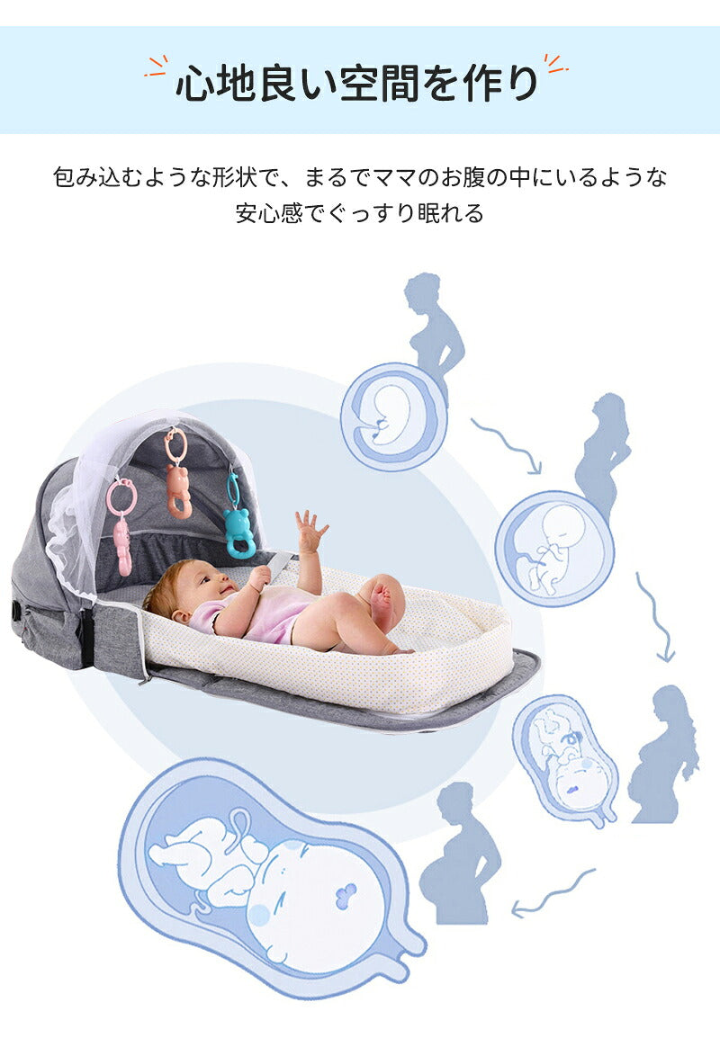 ベビーベッド 赤ちゃん ベッドインベッド ベビー コンパクト 折りたたみ 転落防止 新生児 持ち運び 添い寝 軽量 洗濯可能 寝返り防止 折りたたみ式 布団 ベッドイン 寝返り防止クッション 折りたたみ式 添い寝 ベッド 長く使える 出産祝い ギフト 女の子 男の子 可愛い